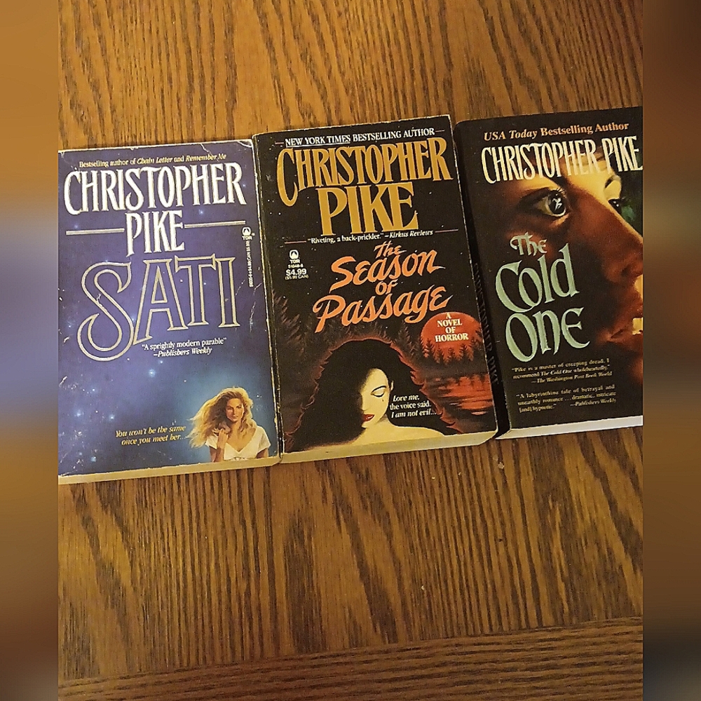 Christopher Pike: Season Of Passage, Sati, Cold One   Vintage